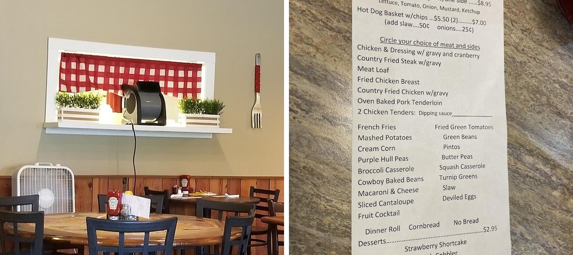 The Avenue Home Cooking Cafe Menu