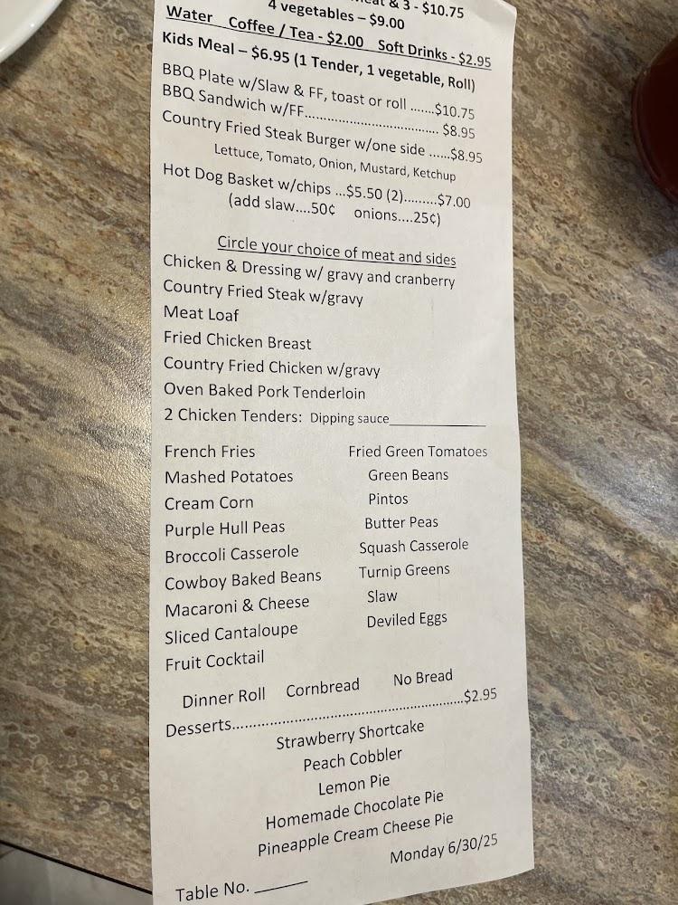 The Avenue Home Cooking Cafe Menu image 1